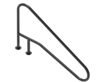 Поручень Flexinox 87188154 для римських сходів FX-02 Nero (1405 мм, фланець, AISI-316L)