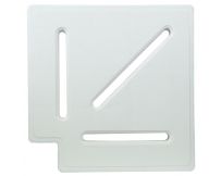 Угловой элемент Aquaviva для переливной решетки Classiс и Grift, (90°, 245/25 мм, белый)