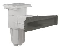 Скімер Hayward X-Pro 600 латунні вставки, під лайнер, світло-сіра вставка