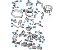 Гумові валики для середньої частини пилососа Hayward Aquavac 600/650 2 шт.