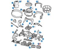 Пінні валики для передньої/задньої частини пилососа Hayward Aquavac 600/650