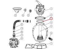 Ущільнювальне кільце бочки фільтра Aquaviva Lagoon, (208001209)