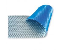 Солярное покрытие Aquaviva Platinum Bubbles 500 мкм, ширина 4 м (50 пог. м), серебристый/голубой