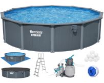 Сборный бассейн Bestway Hydrium 561CS (549х132 см) с песочным фильтром, лестницей и тентом