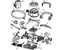 Циклонна ручка пилососа Hayward AquaVac 600/650, в зборі, чорна (RCX361300236)