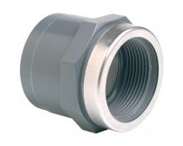 Муфта ПВХ Effast переходная, c металлическим кольцом