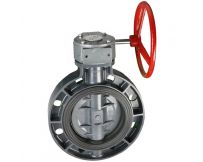 Дисковий міжфланцевий затвор ПВХ Era з редуктором