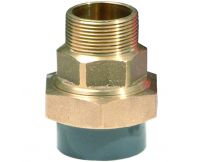 Муфта ПВХ Effast перехідна, із зовнішньою різьбою з латуні