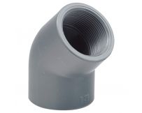Коліно різьбове 45° ПВХ Hidroten, ВР/ВР