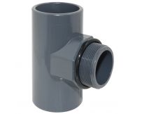 Трійник ПВХ Hidroten 90°, з ущільнювальним кільцем