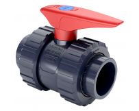 Кран кульовий ПВХ Hidroten, з муфтовим закінченням