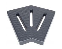 Угловой элемент Aquaviva KKG-25-2 Classic для переливной решетки, 45°, 245х25 мм (серый)