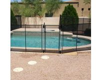 Двері із замком для огорожі Aquaviva Fence Black