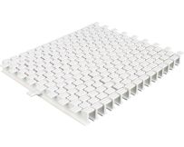 Переливная решетка Aquaviva KP HKE12 Square с центральным соединением 245×25 мм (белая)