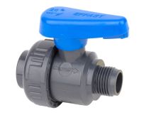 Кран кульовий ПВХ Effast ВР-НР, із зовнішньою різьбою