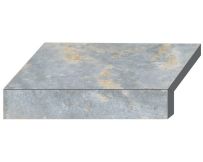 Бортова Г-подібна плитка Aquaviva Loft Blue, 600x345x50(20) мм