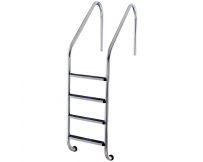 Сходи для басейну Flexinox Overflow (4 сходинки), для широкого борту, AISI-304