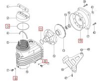 Комплект гумових прокладок RPUM3116.02R для насоса Kripsol CK