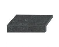 Бортовая Г-образная плитка Aquaviva Stellar Dark Grey, 600x345x50(20) мм