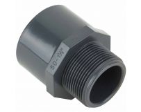 Муфта ПВХ Kripsol TRM30 40.C редукційна, із зовнішньою різьбою  d40-50х1-1/4"