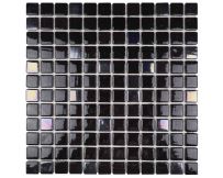 Мозаика стеклянная Aquaviva Black Brilliant