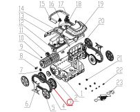Колесо до пилососа Wybotics WY200, (№3 S.WY3312Pro.024)