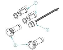 Закладні деталі Fitstar 8280051 для протитечії X-Stream, 240 мм, для морської води