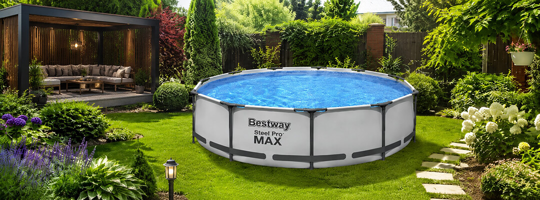 Каркасный бассейн Bestway 56420 с картриджным фильтром, тентом и лестницей