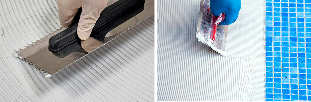 подготовка для монтажа мозаики