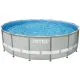 Каркасний басейн Intex 26756 Premium (610х132 см) з картриджним фільтром, драбиною, підкладкою і тентом