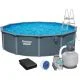 Збірний басейн Bestway Hydrium 561RP (732х132 см) з пісочним фільтром, драбиною та тентом