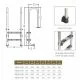 Сходи для басейну Emaux Muro NMU515-SR (5 сходинок), AISI-304