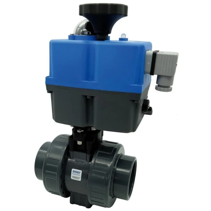 Кран кульовий з електроприводом Effast d63 мм PTFE/FPM BDREBK1YA063V