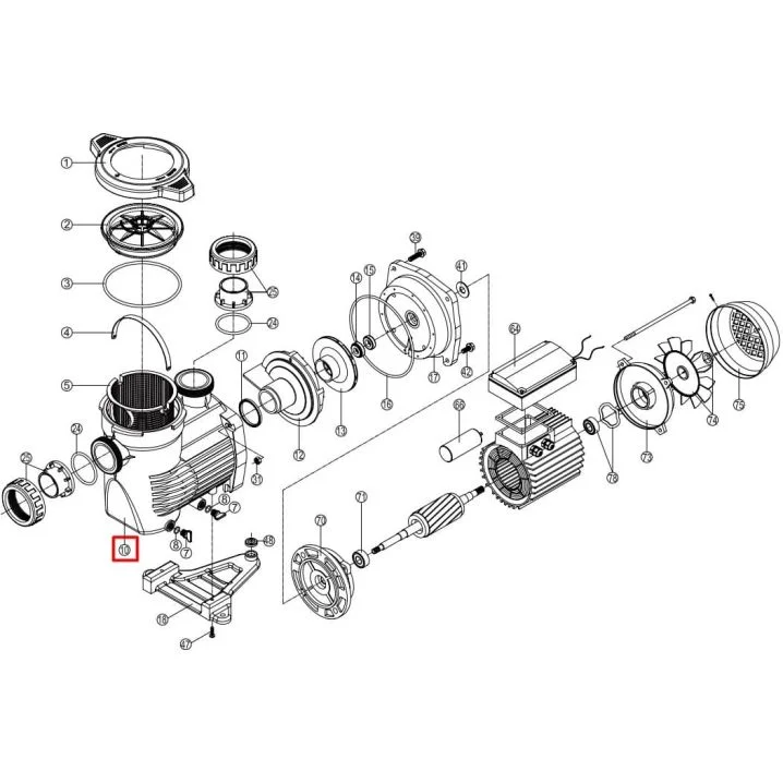 Корпус насоса Hayward K-FLO SPK12630XY1 (RPUM0010.20R)