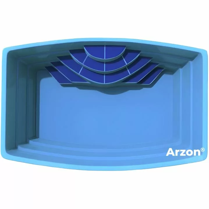 Композитний басейн Arzon Люкс 1 (515х315х150 см)