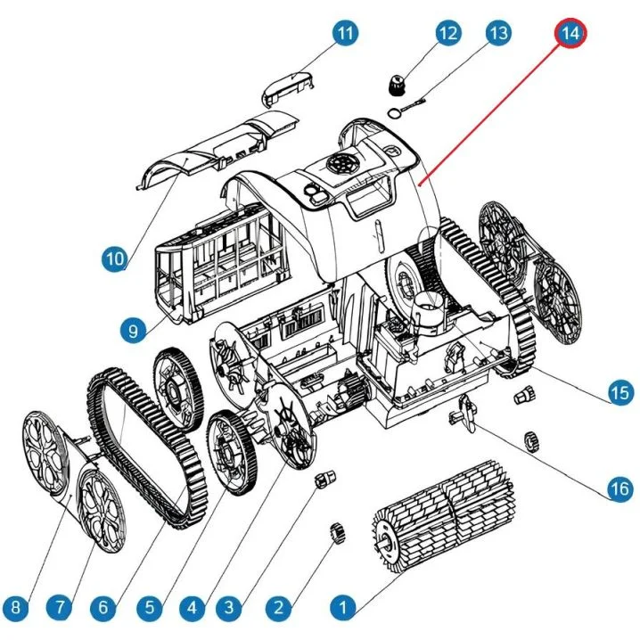 Верхня кришка до пилососа Cyclone C1 Pro (S.WY3312Pro.32.023)
