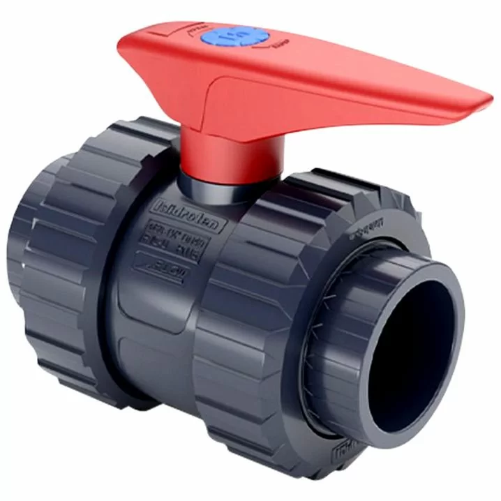 Кран кульовий ПВХ Hidroten, з муфтовим закінченням