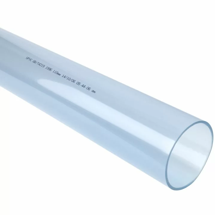 Труба ПВХ Lareter прозора PN10 (від 40 до 110 мм)