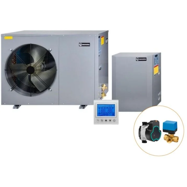 Інверторний тепловий насос для дому Aquaviva AVH10SPV (10.25 кВт), циркуляційний насос + триходовий клапан