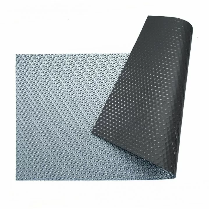 Солярне покриття Aquaviva Platinum Bubbles Gray 500 мкм, ширина 5 м (50 пог. м), срібний/сірий