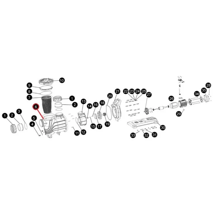 Корпус насоса SLP, (A01080063 №6)